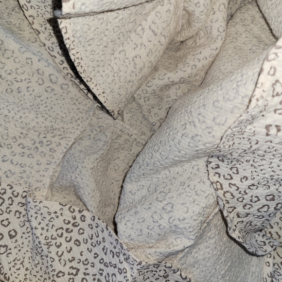 MinkPink Halsey Ruched Mini Natural Beige Cheetah Print Dress Women Sz XS - Picture 9 of 13